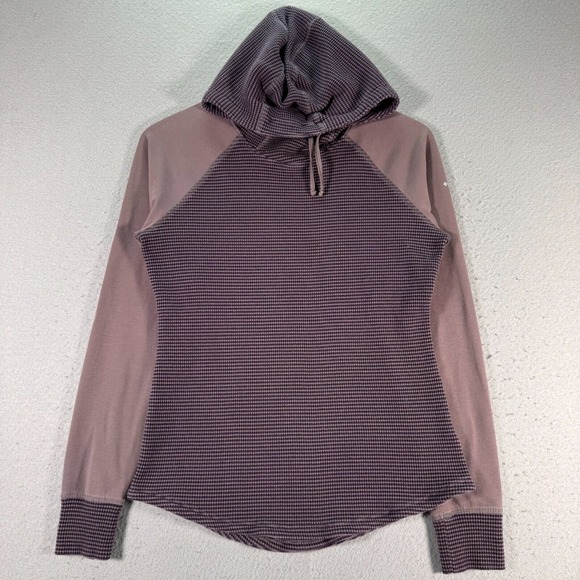 Columbia Cascade Gorge Hoodie Sweatshirt Women Large Purple Thermal Lined Active - Picture 1 of 11